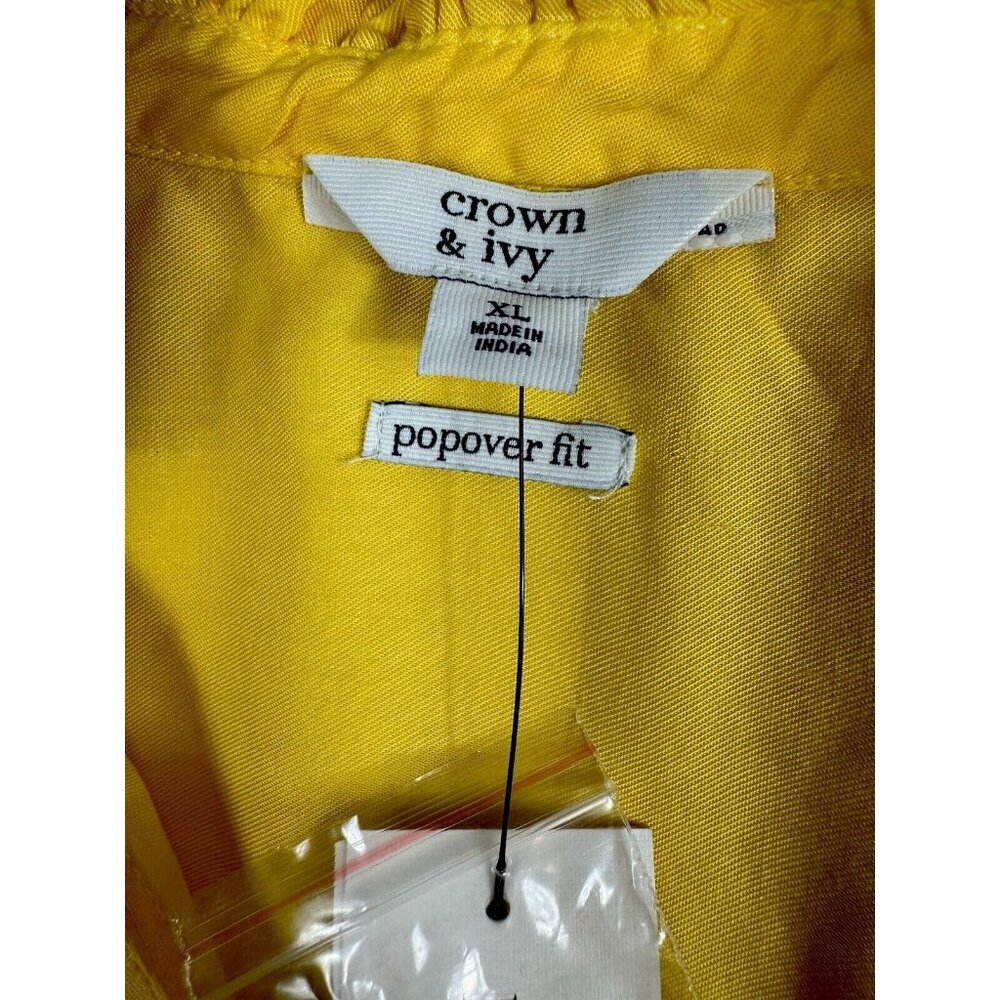 Crown & Ivy Womens Blouse Popover Fit Top Size XLarge New Shirt Price $59.50 - Picture 3 of 16